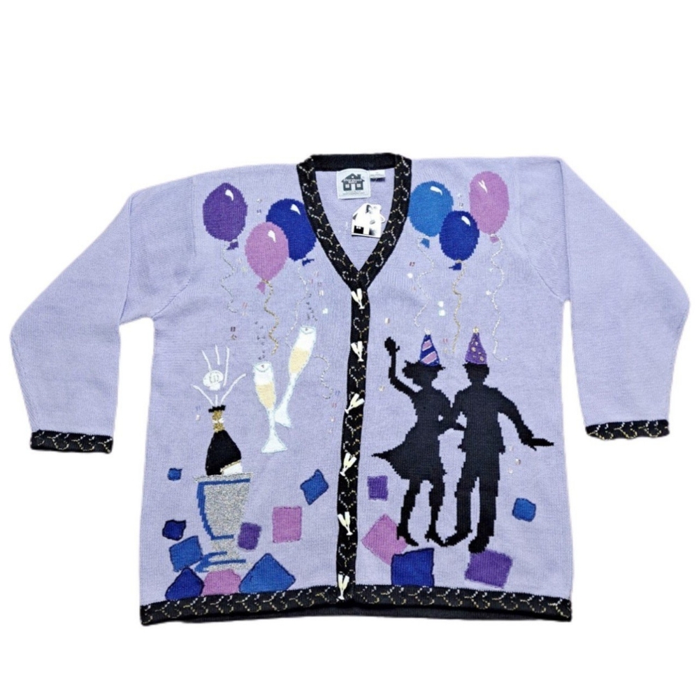Vintage Storybook Knits Quirky Cardigan